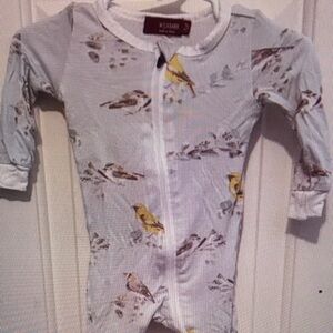 Bird Print Baby Onesie